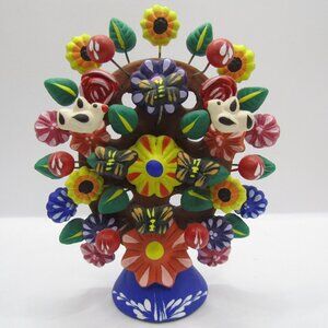Mexican Folk Art, Clay Pottery Tree of Life